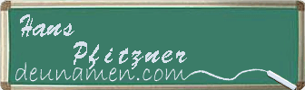 Hans Pfitzner Visitenkarte